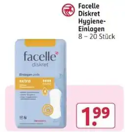 Rossmann Facelle Diskret Hygiene-Einlagen Angebot