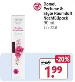 Rossmann Domol Perfume & Style Raumduft Angebot