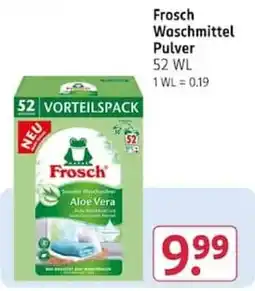 Rossmann Frosch Waschmittel Pulver Angebot