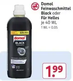 Rossmann Domol Feinwaschmittel Black Angebot