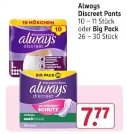 Rossmann Always Discreet Pants Angebot