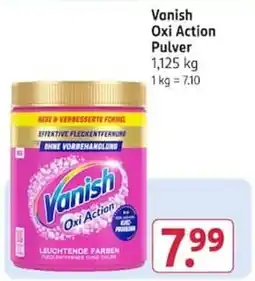 Rossmann Vanish Oxi Action Pulver Angebot