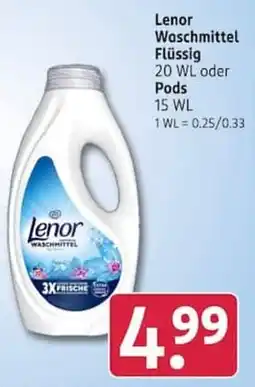 Rossmann Lenor Waschmittel Angebot