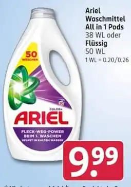 Rossmann Ariel Waschmittel All in 1 Pods Angebot