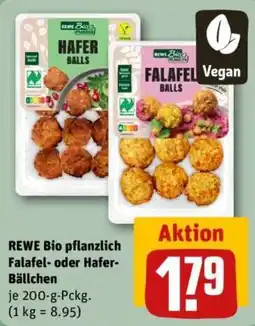 REWE REWE Bio pflanzlich Falafel- oder Hafer-Bällchen Angebot