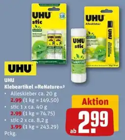 REWE UHU Klebeartikel »ReNature« Angebot