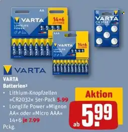 REWE VARTA Batterien Angebot