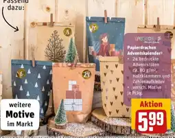 REWE Papierdrachen Adventskalender Angebot