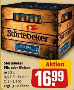 REWE Störtebeker Pils oder Weizen Angebot