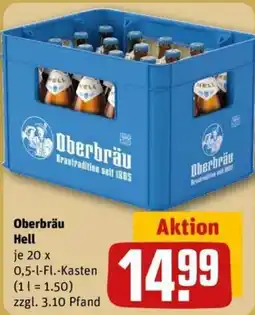 REWE Oberbräu Hell Angebot