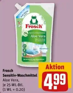REWE Frosch Sensitiv-Waschmittel Aloe Vera Angebot