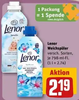 REWE Lenor Weichspüler Angebot
