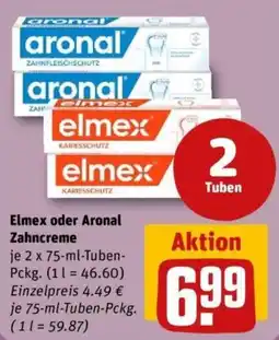 REWE Elmex oder Aronal Zahncreme Angebot
