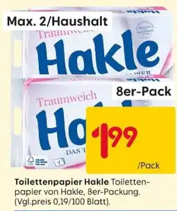 Rusta Toilettenpapier Hakle Angebot