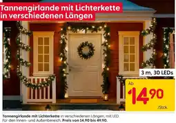 Rusta Tannengirlande mit Lichterkette Angebot