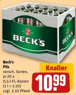 REWE Beck's Pils Angebot