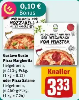 REWE Gustavo Gusto Pizza Margherita Angebot