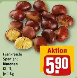 REWE Frankreich/Spanien: Maronen Angebot
