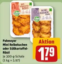 REWE Pahmeyer Mini Reibekuchen oder Süßkartoffel-Rösti Angebot
