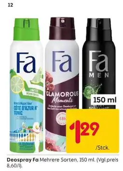 Rusta Deospray Fa Angebot