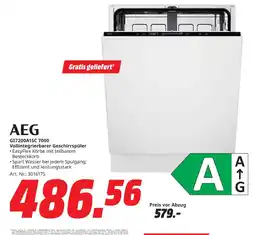 MediaMarkt AEG Vollintegrierbarer Geschirrspüler Angebot