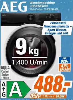 Expert Klein Washmaschine AEG LR6E6E499 Angebot