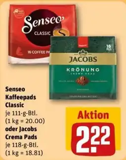 REWE Senseo Kaffeepads Classic Angebot