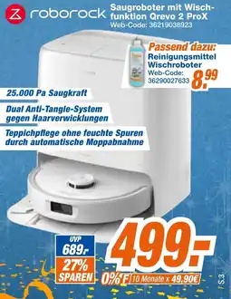 Expert Klein Saugroboter mit Wischfunktion Qrevo 2 ProX Angebot