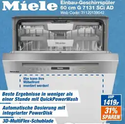 Expert Klein Miele Einbau-Geschirrspüler Angebot
