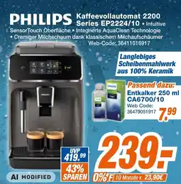 Expert Klein PHILIPS Kaffeevollautomat 2200 Series EP2224/10 Angebot
