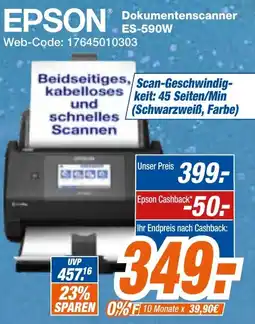 Expert Klein EPSON Dokumentenscanner ES-590W Angebot