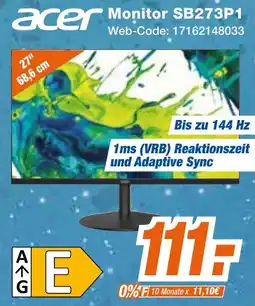 Expert Klein Acer Monitor SB273P1 Angebot
