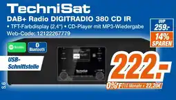 Expert Klein TechniSat DAB+ Radio DIGITRADIO 380 CD IR Angebot
