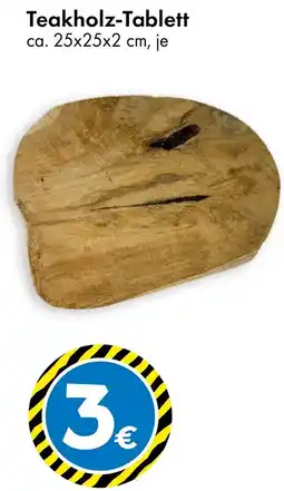 TEDi Teakholz-Tablett Angebot