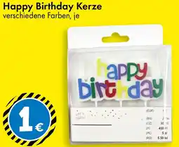 TEDi Happy Birthday Kerze Angebot