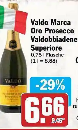 AEZ Valdo Marca Oro Prosecco Valdobbiadene Superiore Angebot