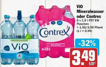 AEZ Vio Mineralwasser Oder Contrex Angebot