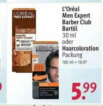 Rossmann L'oréal Men Expert Barber Club Bartöl Oder Haarcoloration Angebot