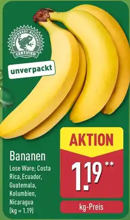 Aldi Nord Bananen Angebot