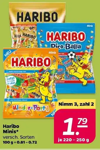 NETTO Haribo Minis 220-250g Angebot