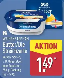 Aldi Nord Weihenstephan Butter/Die Streichzarte Angebot
