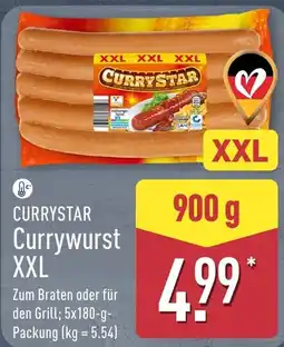 Aldi Nord CURRYSTAR Currywurst XXL Angebot