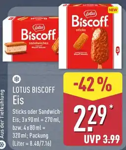 Aldi Nord LOTUS BISCOFF Eis Angebot