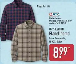 Aldi Nord UP2FASHION Flanellhemd Angebot