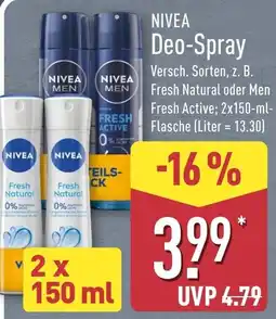 Aldi Nord NIVEA Deo-Spray Angebot