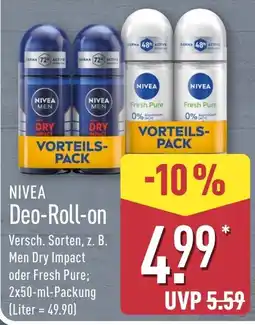 Aldi Nord NIVEA Deo-Roll-on Angebot