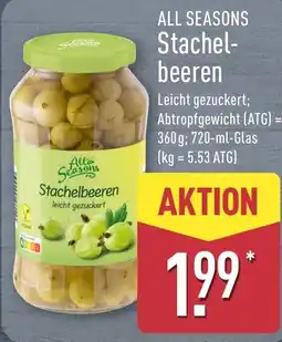 Aldi Nord All Seasons Stachelbeeren Angebot