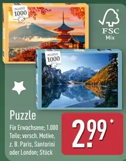 Aldi Nord Puzzle Angebot