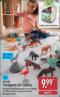 Aldi Nord TOYLINO Tierfiguren mit Zubehör Angebot