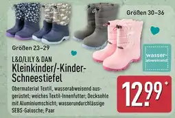 Aldi Nord L&D/LILY & DAN Kleinkinder-/Kinder-Schneestiefel Angebot